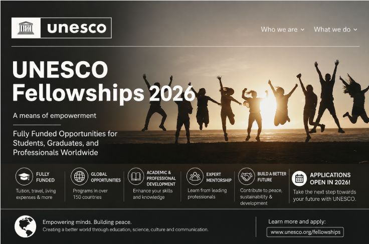 UNESCO Fellowships 2026: Fully Funded Opportunities for Students ...